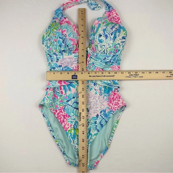 Lilly Pulitzer Lanai Halter One-Piece Swimsuit in Sink or Swim Size 4 EUC - Picture 14 of 14